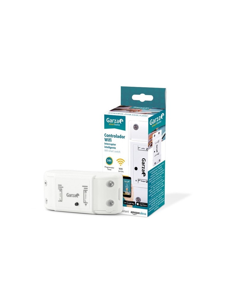 [401261GAR] Interruptor controlador Wifi 10A Garza Smart. Mod. 401261