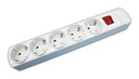 Base múltiple 5 tomas sin cable con interruptor. Mod. 36.129/SC