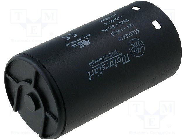 Condensador motores de arranque 136uF 250VCA. Mod. 4.12.80.2.419