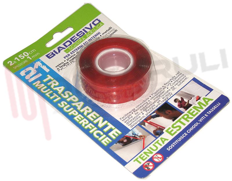 Cinta doble cara 1.0x20x1500mm ultra fuerte. Mod. FH15436