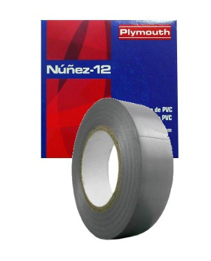 [21005088PLY] Cinta aislante NUÑEZ 20mx19mm GRIS. Mod. NUÑEZ1220x19G