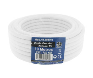 [4910410EDH] Cable coaxial antena TV 10m Mod. 49.104/10