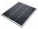 Panel solar 12V 50W monocristalino 610x510x30mm. Mod. CL-SM50M