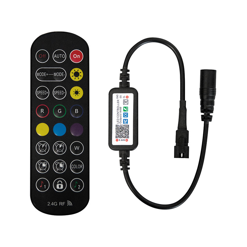 Controlador Magic Strip p/ tira RGB IC 24VDC BLUETOOTH APP MAGIC LANTERN C/ mando. Mod. 844159