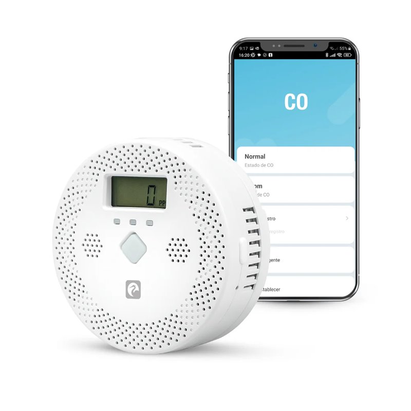 [401348C] Detector de CO con alarma fotoeléctrico Smart Garza. Mod. 401348C