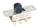 Conmutador deslizante ON-ON 3 pin 3A 250VAC. Mod. 17.218