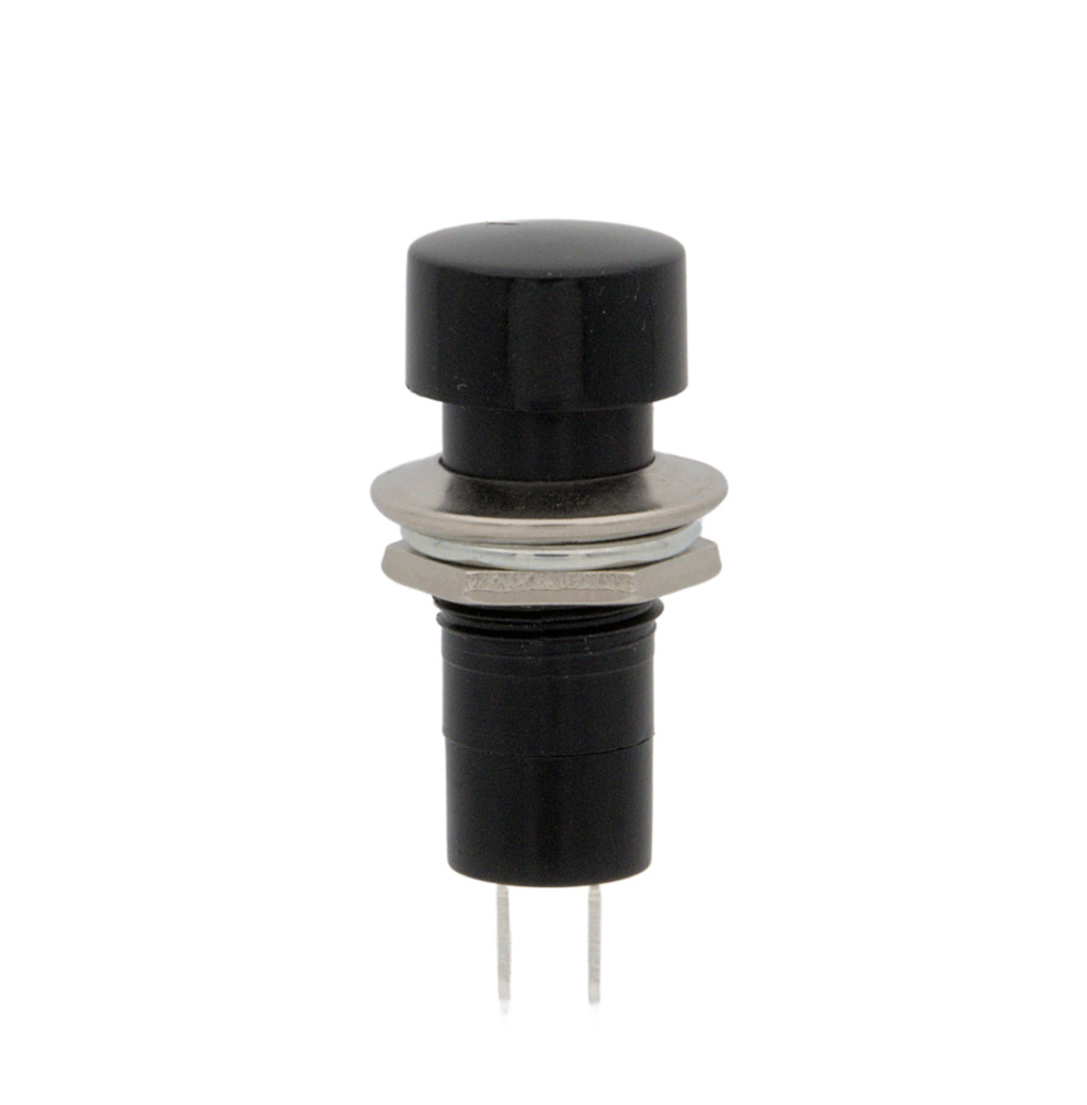 Pulsador NO negro 125V 3A. Mod. 2162N