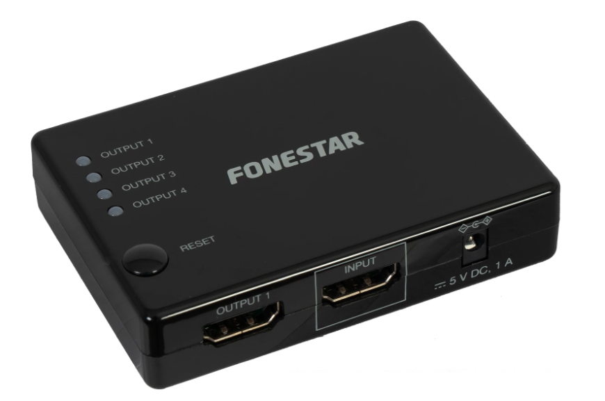Splitter HDMI 1 Entrada 4 salidas. Mod. FO-554