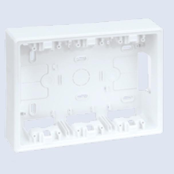 [51050003GEN] Base caja de pared de superfície Simon 500 CIMA para KIT 3 módulos. Mod. 51050003-030
