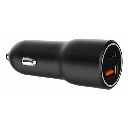 Cargador Coche rápido USB + tipo C 38W. Mod. TA-UC-AC2PDQC38-CAR-01
