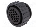 Conector redondo 24 pin hembra sin contactos CPC. Mod. CPC-206837-1