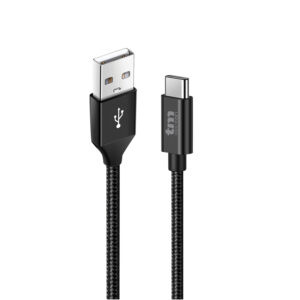 Conexión USB A a USB C para carga y transferencia de datos 2.4A Nylon 1.5M. Mod. CXU201415
