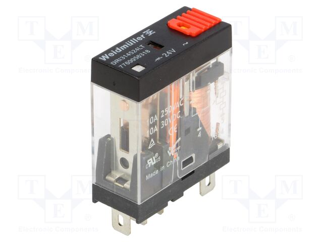 Relé electromagnético 24VAC 10A 250V. Mod. 7760056318
