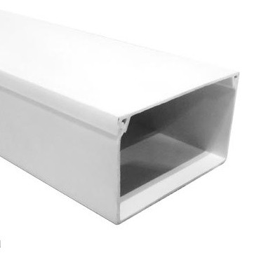 Canaleta blanca 60x40mm 2 metros. Mod. WE7560