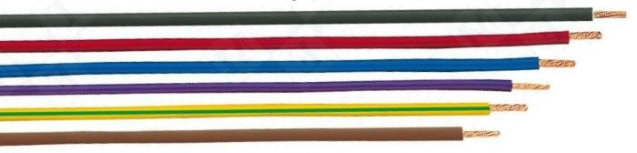 [6MQ1130B] Cable Unipolar 0.22mm BLANCO 2 METROS. Mod. 6MEQ1130/B/B