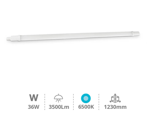 Pantalla estanca Sioux 36W 6500K. Mod. 203200009