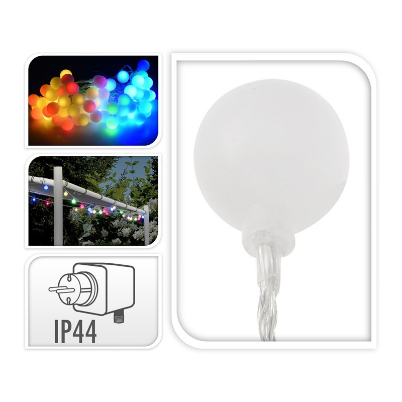 [71157EDM] Guirnalda 80 LED multicolor IP44 16mts. Mod. 71157