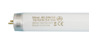 Tubo fluorescente T8, trifósforo. T8. 58W. Luz Blanco DIA (6500K). Mod. 8032858DIAEDH
