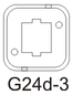 Lámpara bajo consumo 2 pin PL-C G24D 26W 4000K. Mod. DD2621I
