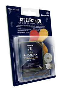 [80602EDH] Kit eléctrico escolar bombilla, interruptor y motor.  Mod. 80.602