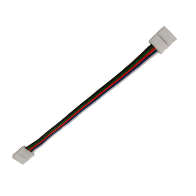 Conexión para tira Led 4 Pines 10mm LED RGB+W 15 cm. Mod. MI8008