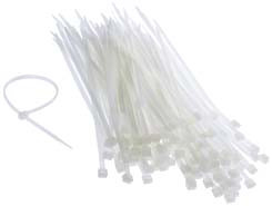 [844359LED] Brida nylon blanca 3.6X200 bolsa 100. Mod. BR36200
