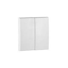 Tecla doble Efapel Logus 90 blanco. Mod. 90611 TBR
