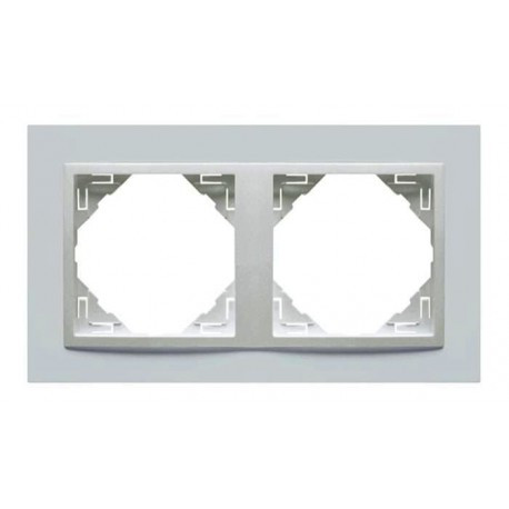 Marco doble blanco EFAPEL. Mod. 90920TBR