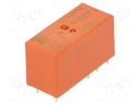 Relé electromagnético 48VAC DPDT 8A/250VAC RT2. Mod. 7-1393243-7