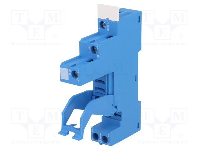 [9701SPATME] Zócalo relé 5 pin 16A 250VCA DIN Finder. Mod. 97.01SPA