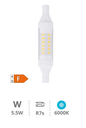 Bombilla lineal LED 78mm R7s 5,5W 6000K. Mod. 200650029