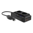 Inversor convertidor USB 12V / 220V 200W coche NK. Mod. CA33009