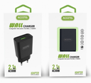 Cargador móvil USB 2.4A negro. Mod. TMUAD109