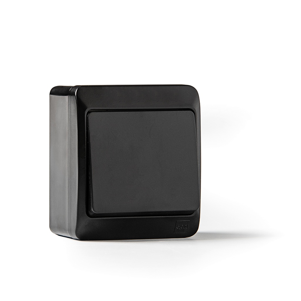 [5102NFAM] Interruptor conmutador superficie estanco negro Famatel. Mod. 5102-N