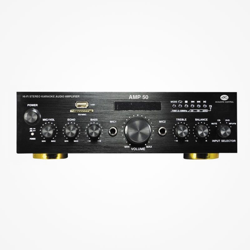 Amplificador Hi-Fi BT/USB/FM 2x25W Acoustic Control. Mod. AMP 50