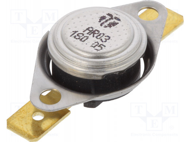 Sensor termostato NC 180°C 16A 250VCA ±5°C. Mod. L180