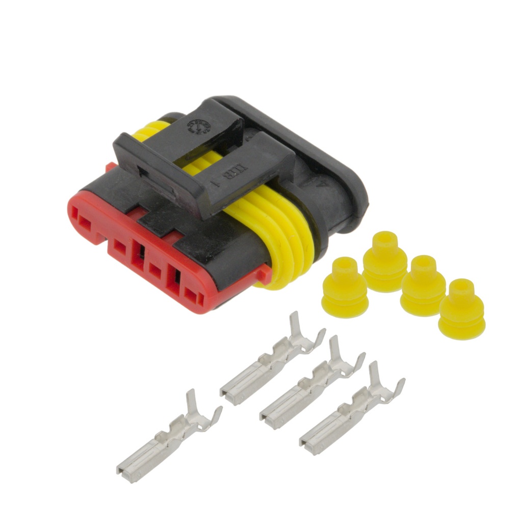 Pack conector SuperSeal Hembra 4 contactos. Mod. 2040312