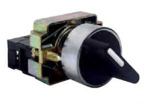 [ASB2BD53] Selector manija corta 3 posiciones con retorno 2NO. Mod. 3S8BD53