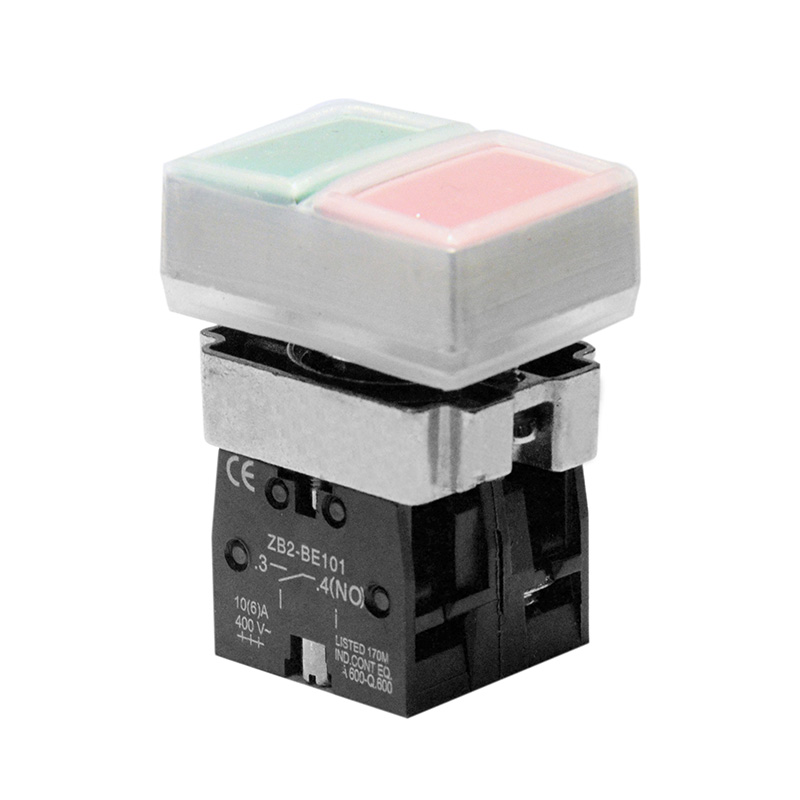 Pulsador marcha paro 1NO+1NC estanco IP65. Mod. WE-9932