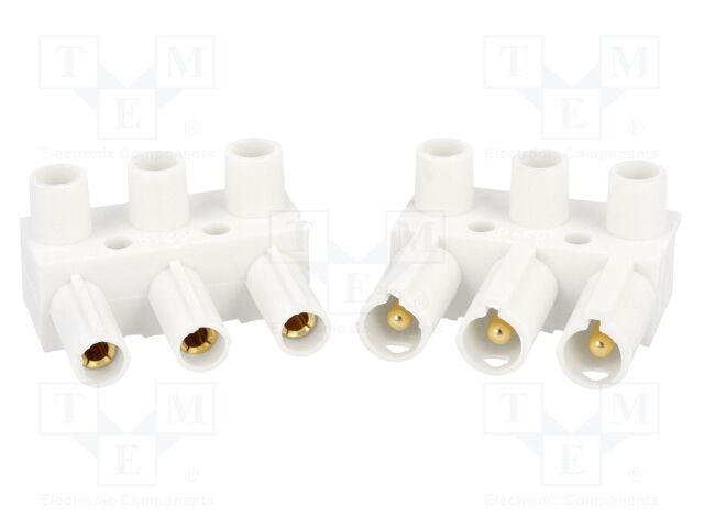 [7600000203] Pareja conectores macho hembra 3 pines 10A. Mod. 7600-0002-03