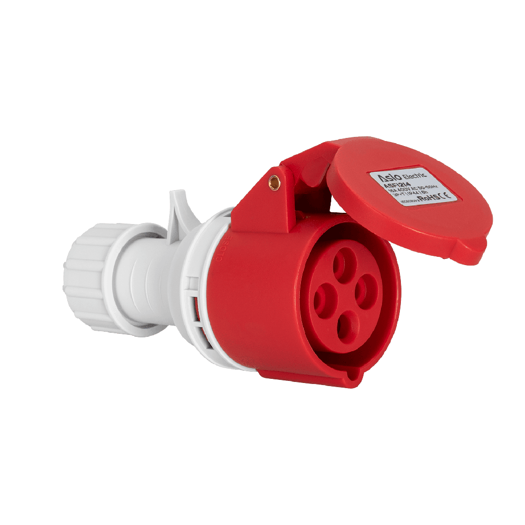 [ASFI214] Base aérea industrial 3P+TT 16A 400V IP44. Mod. ASFI214