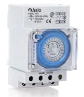 Interruptor horario analógico 230V AC. Mod. ASHU1001
