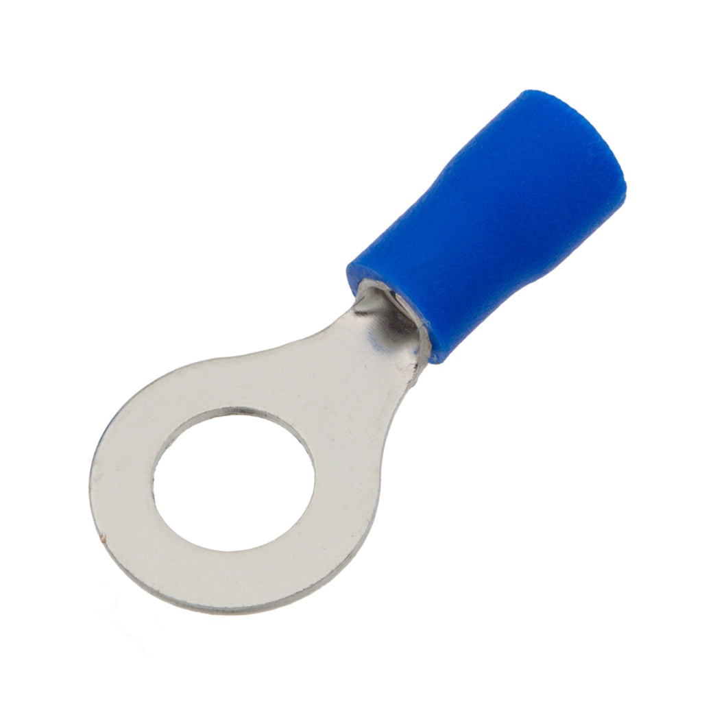 [2040084] Terminal circular preaislado, azul, 1.5 mm² a 2.5mm². Mod. ASRVS26