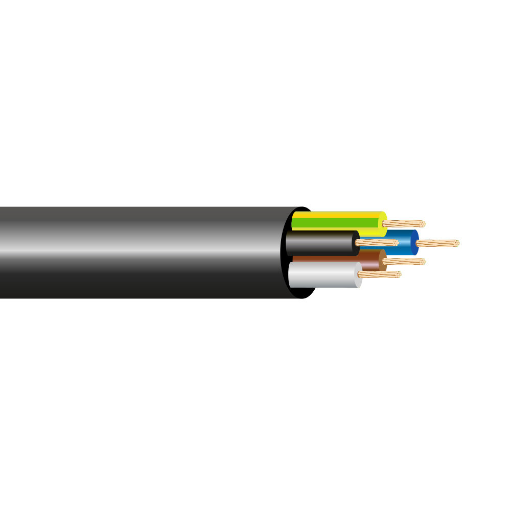 [ZZDB2515040] Manguera negra flexible 5x0.5mm2 300/500V. Mod. MN5X0.5