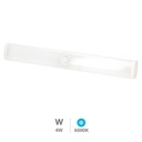 Luz de armario LED 4W 6000K recargable USB. Mod. 203005002