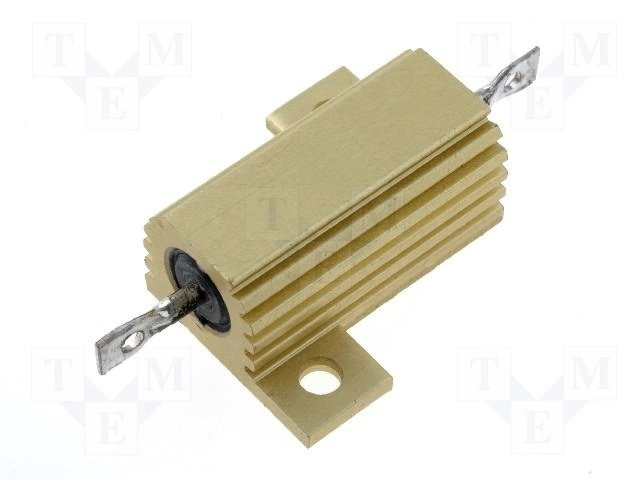 Resistor bobinado con radiador atornillado 6,8Ω 25W ±5%. Mod. AX25WR-6R8