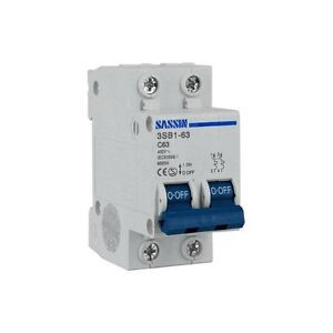 [B11NC10NSAS] Int. Aut. magnetotérmico 1P+N 10A curva C SASSIN. Mod. 3SB1-63