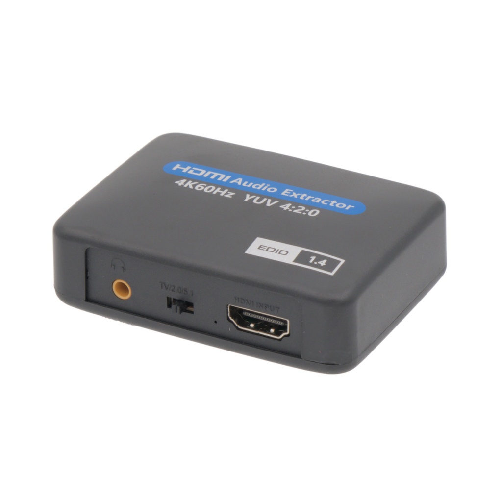 Extractor de audio HDMI 4K@60Hz HDCP1.4. Mod. AV19