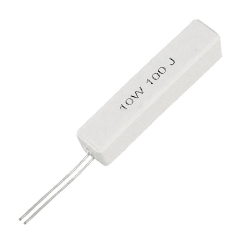 Resistencia cementada axial de 10W 100 ohmios BC10W100