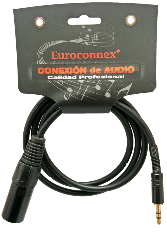 [43081ELG] Conexión audio Jack 3.5mm stereo a Xlr macho 1 metro. Mod. 4308-1